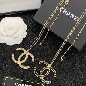 Fashion Jewelry Accessories Necklace Long Necklace Gold Black/White N664