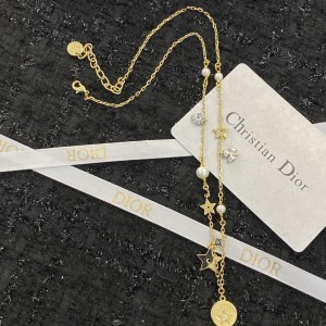 Fashion Jewelry Accessories Dior Necklace CD Necklace Gold GN114