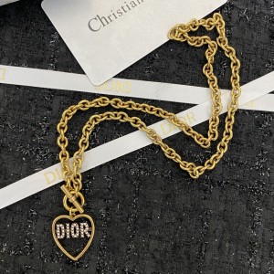 Fashion Jewelry Accessories Dior Necklace CD Necklace Gold N303