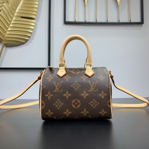 Louis Vuitton Nano Speedy Bag In Monogram Canvas LV Handbags Shoulderbag M61252 