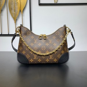 Louis Vuitton Boulogne Monogram Handbags Women's Chain Bag Shoulderbag M45831 Black