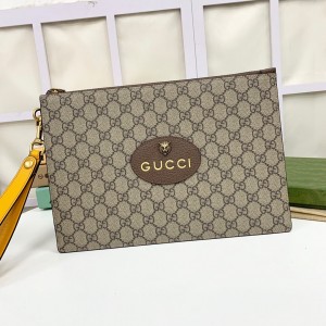 Gucci Handbags Neo Vintage GG Supreme pouch Wrist Bag Clutch Bag 473956 