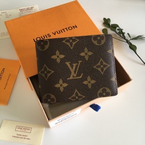 Louis Vuitton Multiple Wallet Monogram Canvas LV Wallet Men's Wallet M60895