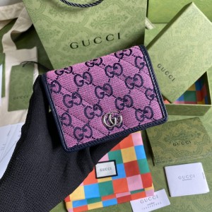Gucci Wallet GG wallet GG Marmont Multicolor case wallet 466492 Pink