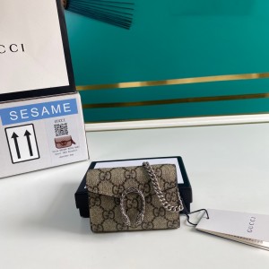 Gucci Handbags GG bag GG Supreme super mini bag mini chain bag 574930