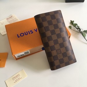 Louis Vuitton Brazza Wallet Damier Ebene LV Wallet Men's Wallet N60017