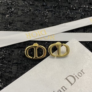 Fashion Jewelry Accessories Earrings Dior Earrings CD Navy Stud Earrings Gold Earrings E1040