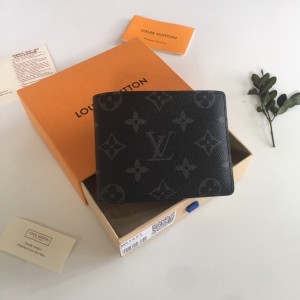 Louis Vuitton Multiple Wallet Monogram Eclipse Canvas LV Wallet Men's Wallet M61695