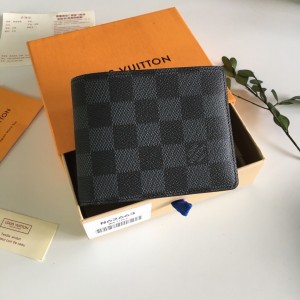 Louis Vuitton Multiple Wallet Damier Graphite Canvas LV Wallet Men's Wallet N62663