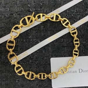 Fashion Jewelry Accessories Dior Necklace CD Necklace Gold N255