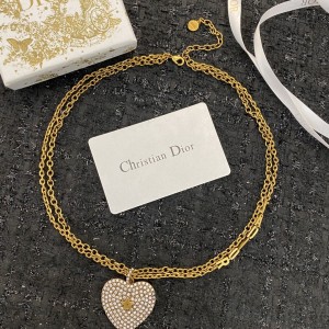 Fashion Jewelry Accessories Dior Necklace CD Necklace Gold GN068
