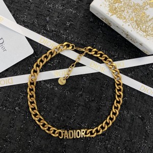 Fashion Jewelry Accessories Dior Necklace Chain Link Necklace CD Necklace Gold Choker N320