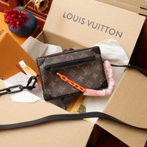 Louis Vuitton Mini Soft Trunk Monogram Canvas Shoulderbags Men's Bag M44480
