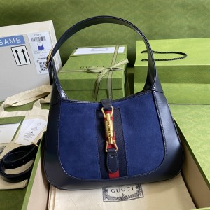 Gucci Handbags GG bag Jackie 1961 small shoulder bag 636706 636709 Blue