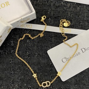 Fashion Jewelry Accessories Dior Necklace CD Necklace Gold N306