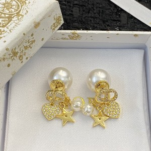Fashion Jewelry Accessories Earrings Dior Tribales Earrings Gold Earrings E1051