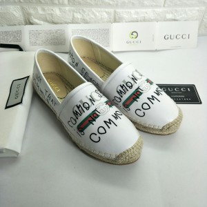 Fashion Shoes GG Leather Flat Espadrille Shoes Casual Shoes Women's Shoes G3204-3