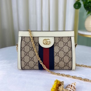 GG Handbags Ophidia mini shoulder bag GG Supreme Mini Chain Bag G Bag For Women 602676 White