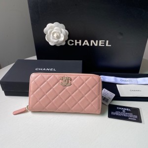 Fashion Wallet Long Zipped Wallet Long Wallet Card holder AP2739B Light Pink