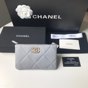 Fashion Wallet  Zipped Wallet Card Holder Small Clutch Bag AP1059-1 Grey