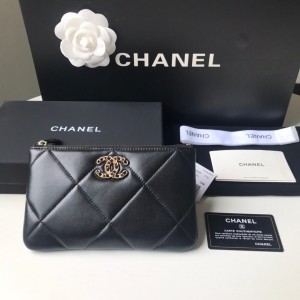 Fashion Wallet  Zipped Wallet Card Holder Small Clutch Bag AP1059-4 Black