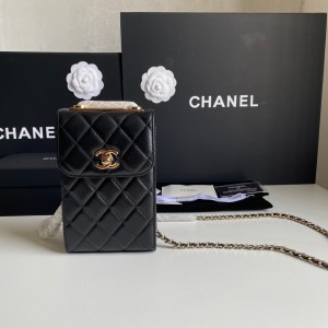 Fashion Handbags Phone Bag with Chain Mini Chain Bag Card Holder A84073 Gold