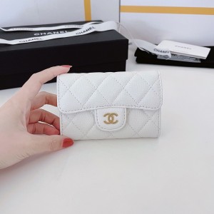Fashion Wallet Card Holder Classic Card Holder Small Wallet Coin Purse AP0214-1 White