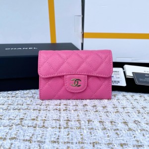 Fashion Wallet Card Holder Classic Card Holder Small Wallet Coin Purse AP0214-6 Hotpink