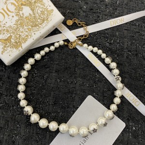 Fashion Jewelry Accessories Dior Necklace CD Necklace Pearl Necklace GN097