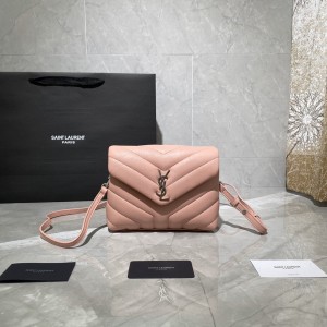 YSL Loulou Toy Bag in Matelasse "Y" Leather shoulderbag mini handbag 20CM 467072 630951 pink